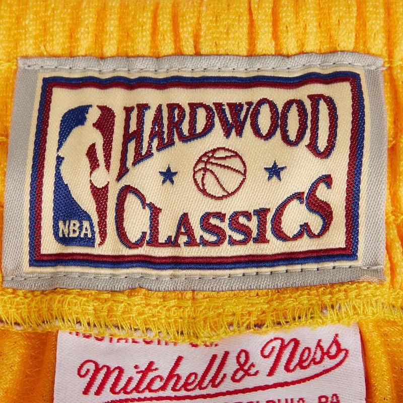 Mitchell X Ness NBA Big Face 2.0 Los Angeles Lakers Mens Shorts SHORBW19147-LALLGPR