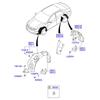 Parafango per Hyundai Sonata NF/i45 2010-2013 (8a generazione) 86841-3S000