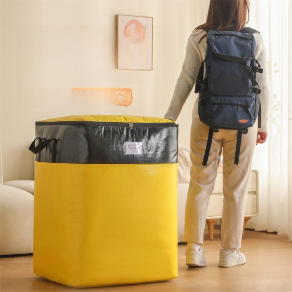 Large Capacity Moving Package Bag Multifunctional Waterproof Luggage Packing Bag Durable Dustproof Clothes Quilt Storage Bag