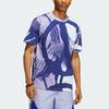Adidas Originals Adiplay All Over Print Soft Short Sleeve T-Shirt Men Tops Gray-Purple White HC2132