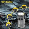 BALDR V20 LED EDC Flashlight Portable Mini Keychain Torch USB Rechargeable Work Light with Magnet Clip Camping Pocket Lantern