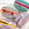 3263 Dopamine Small Square Bag Mini Cosmetic Bag Portable Mesh Lipstick Storage Bag Sanitary Bag Change Bag