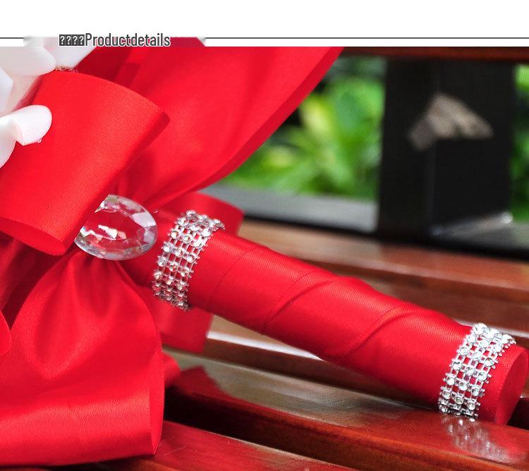 Handheld Bridesmaid Posy: PE Rose Flower Girl Bouquet for Graduation Season