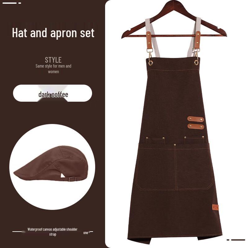 Weixiu Canvas Waterproof Apron with Hat