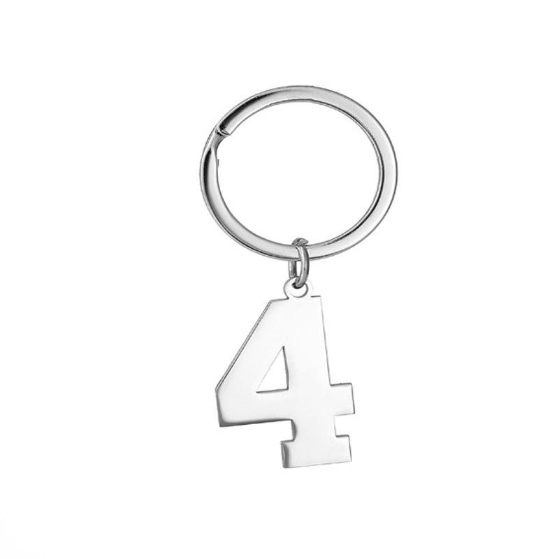 Creative and Unique New Digital Stainless Steel Key Ring Charms – Minimalist Digital Keyrings