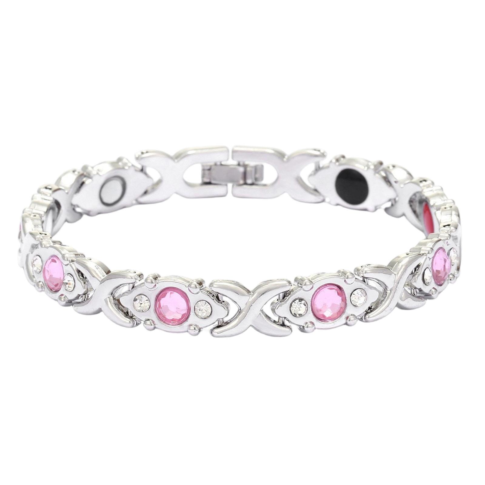 

Women s Fashion Alloy Set With Diamonds Adjustable Wristband One Size