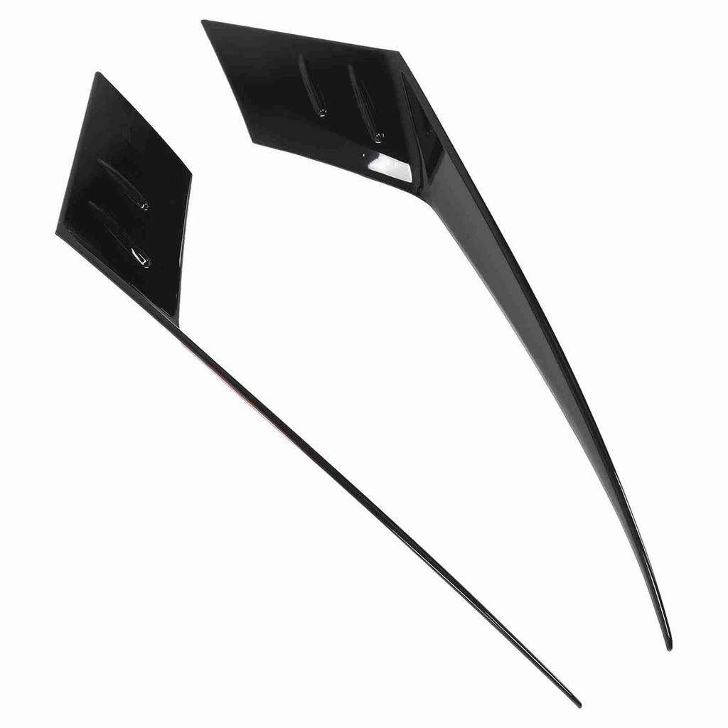 1 Pair Headlight Eyebrow Exterior Decor Left Right Front Headlight Eyelid for Accord 2023 Gloss Black