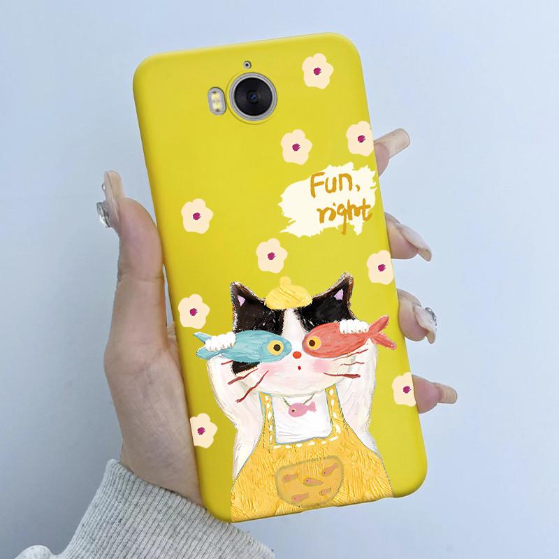 For Huawei Y5 2017 Y6 2017 Phone Case Butterfly Flower Girl New Design Soft Silicone TPU Back Housing for MYA-L22 MYA-U29 Covers