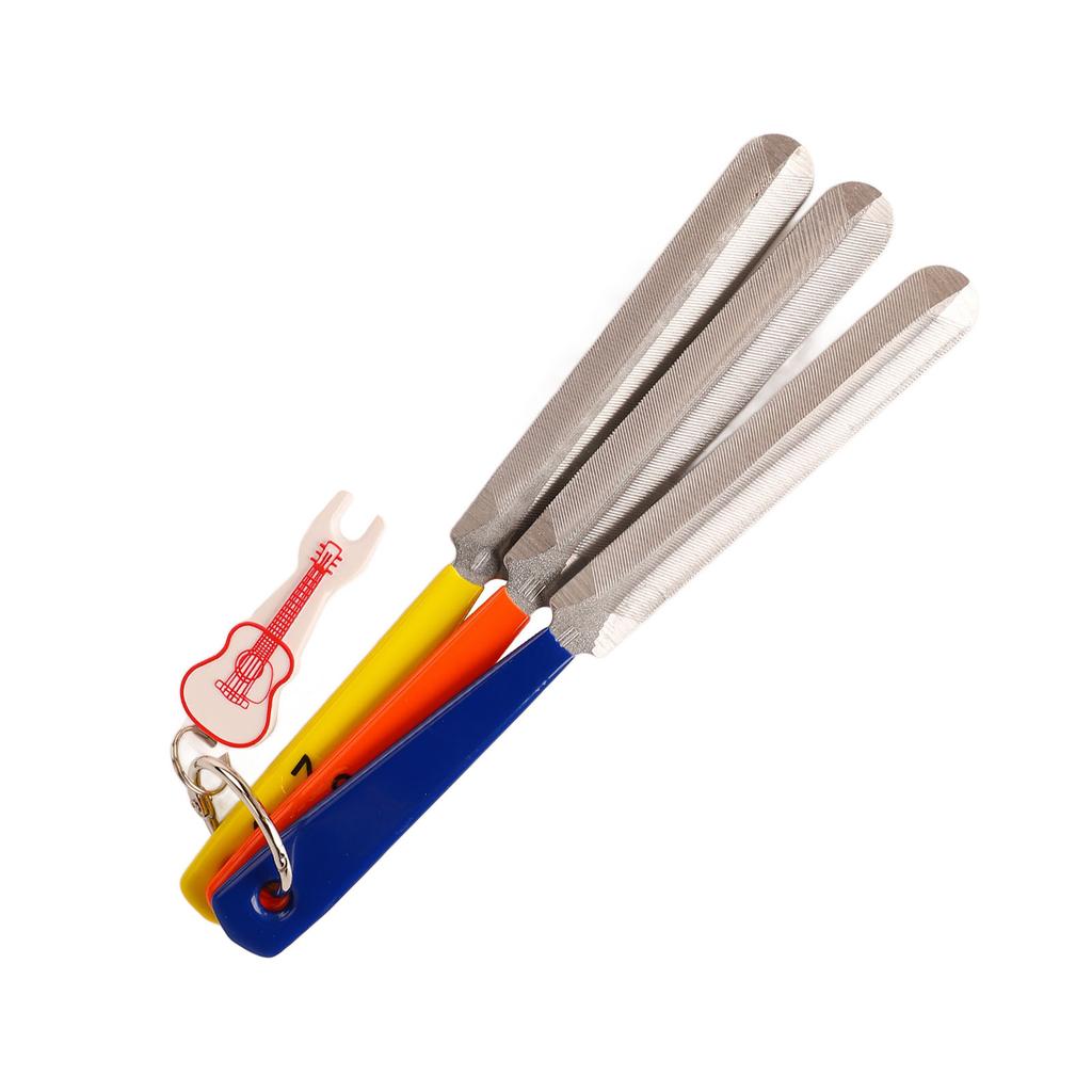 Gitarrsadelspårningsfil Rostfritt stål Elgitarrsadelfilset Bärbar Stränghöjd