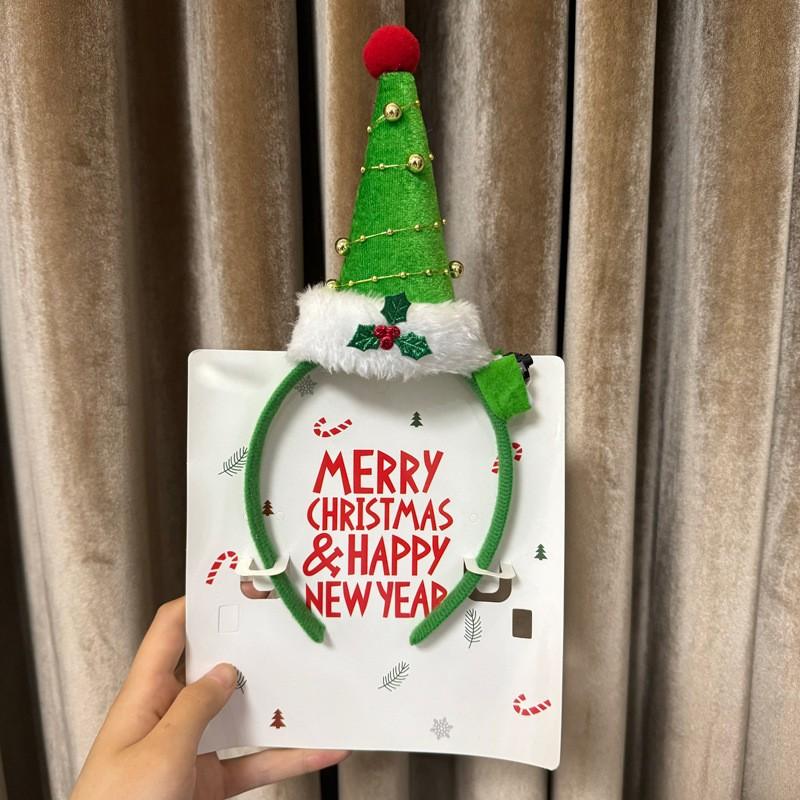Christmas Hair Hoop Christmas Decoration 2025 Hairband Headband Glowing Hair Pins Christmas Gift for Girls Boys Navidad