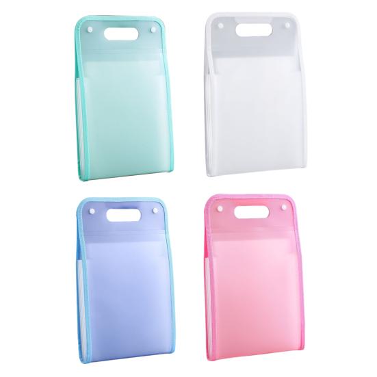 File Folder with Handle Large Capacity Portable Document Holder Waterproof