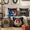 Sound Grateful Dead-Band Pillow Case Silky Short Plush With Invisible Zipper Dustproof Sofa Cushion Cover For Home Decor