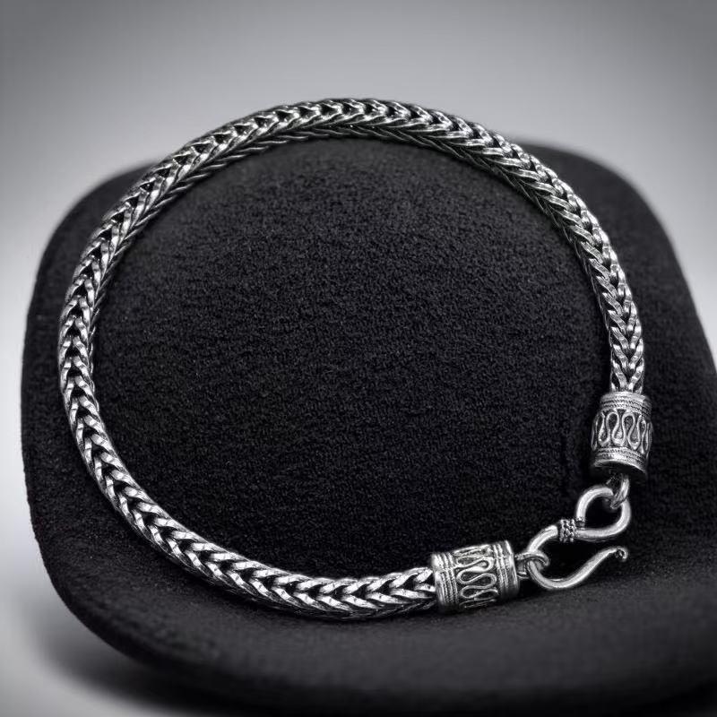Stainless Steel Bracelet Chain Retro Men And Women Luxury Wedding Jewelry Engagement Fashion Party Gifts