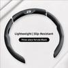 Car Steering Wheel Cover Breathable and Anti Slip Leather Handle Cover For VW Jetta Golf Passat Polo GTI Tiguan Arteon Hub Cap
