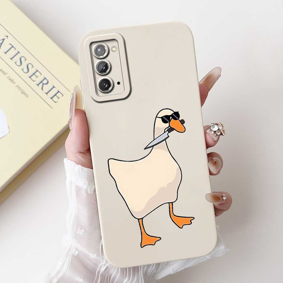 For Samsung Galaxy Note20 4G Case SM-N980F Popular Love Soft Silicone Cover For Samsung Note20 5G 6.7" Cute Butterfly Bumper