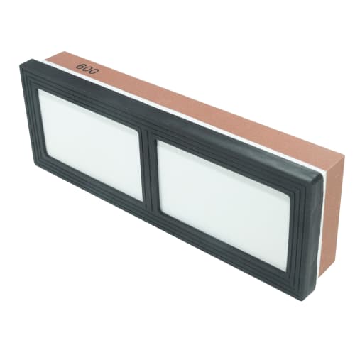 HFS(R) Whetstone, #1000 and #6000, Double-Sided, Non-Slip, for Finishing, Knife Sharpening, and Surface Refining, with Angle-Fixing Holder