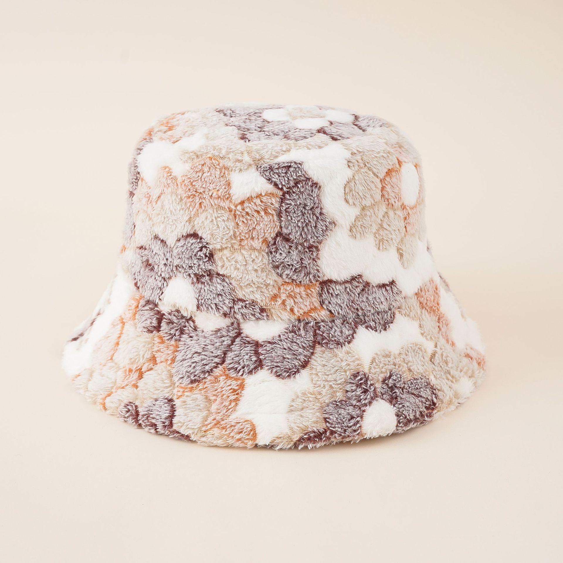 

DX ~~~ Новая цветочная женская корейская версия с плоским верхом, маленькая свежая корейская версия, теплая рыбацкая шляпа One size хаки