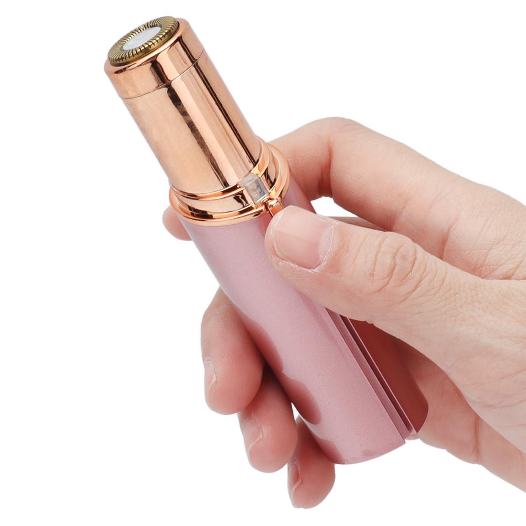 Electric Facial Hair Trimmer Lipstick Shaped Lightweight Mini USB Charging Face Shaver Hair Remover