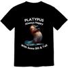 Always Happy Platypus Tshirt, Platypus Tshirt, Gift for Platypus Lover, Platypus Lover Gift Comfort Color Tee Black