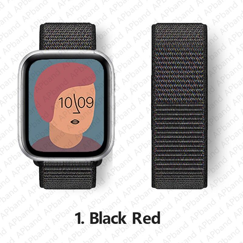 Nylon Band Voor Apple horlogeband 44mm 40mm 42mm 38mm 41mm 45mm 41 45 smartwatch polsband riem lus armband iWatch 3 4 5 se 6 7