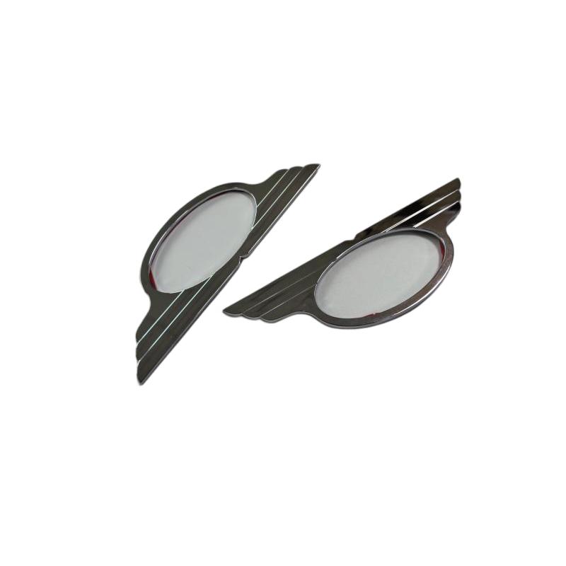 One Pair of 2 Pieces Car Styling Chrome Oval Side Marker Light Trim For Mazda 5 / Premacy 2005-2009