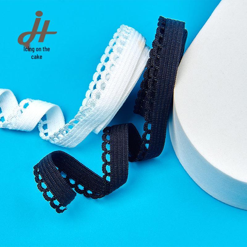 1cm Crescent Lace Elastic Webbing for Skirts & Underwear Edge Trim