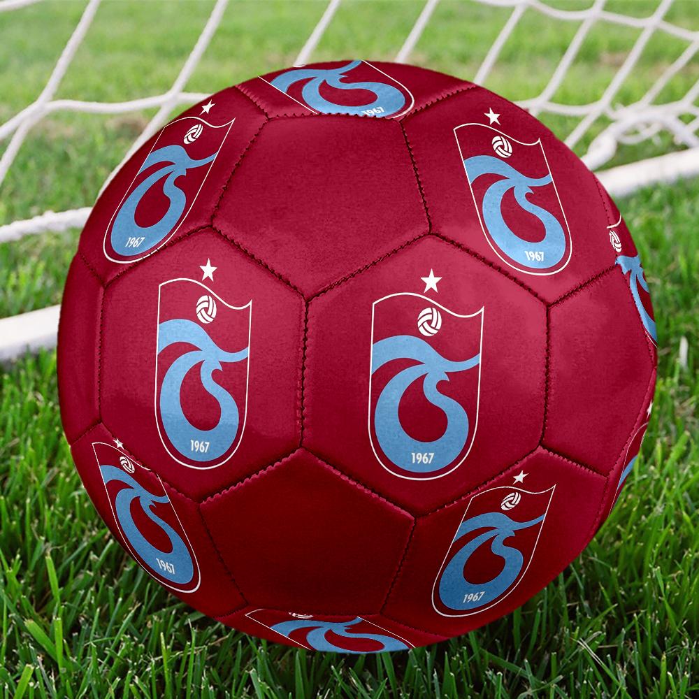 Trabzonspor FC Soccer Ball, Colorful, Suitable for All Ages, Machine-stitched, PVC Material, Competition Grade, Durable and High Bounce