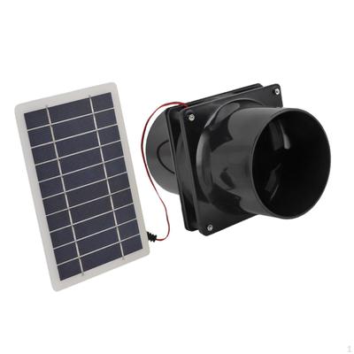 Güneş Paneli Güçlendirilmiş Fan Ventilatörü DIY Sera İçin Soğutma Havalandırma Ekipmanı Egzozu