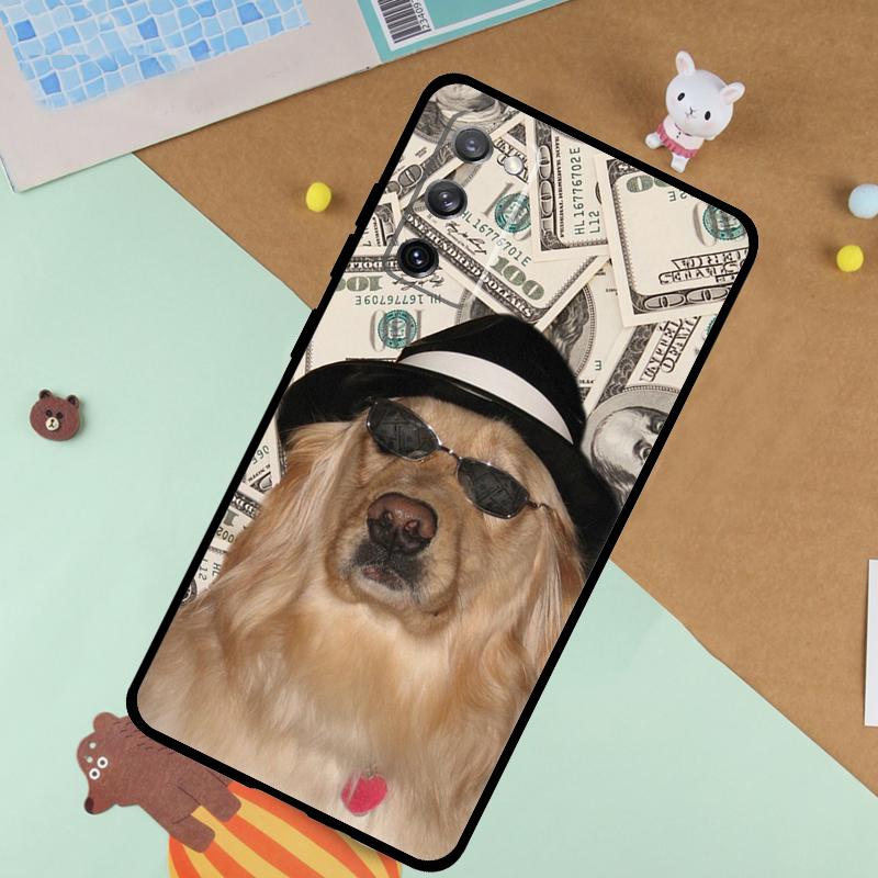 Cartoon Corgi Dog Soft Case For Samsung Galaxy S24 Ultra S9 S10 S20 S22 S23 Plus S21 FE S25 Ultra Funda Cover