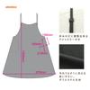 Apron with narrow shoulder straps and a soft silhouette Long length with pockets on both sides apron that you can wear while going out Atomico [CB