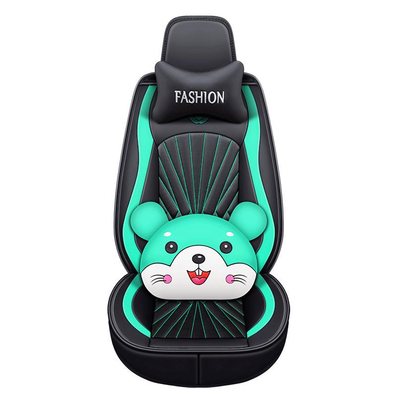 2020 Full Coverage Cartoon Leather Car Seat Cushion