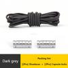 No Tie Shoe Laces Round Capsule Metal lock Elastic Shoelaces For Sneakers easy installation Lazy Shoes Lace Accessories