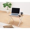 Pearl Metal Folding Desk, Low Type, 50cm Wide x 44cm Deep x 35cm High, Natural Wood Grain Finish, N-7929