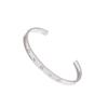 Modern Bangle Stainless Steel Bracelet Jewelry Adjustable Size Wristband Unisex Accessory for Casual Or Formal Outfits
