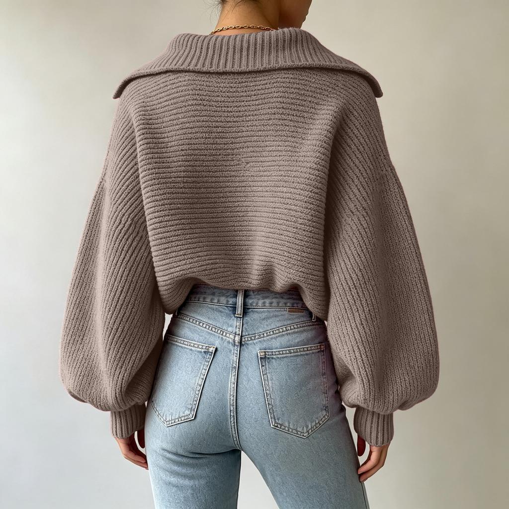 Women's Knit Turtleneck Pullover Sweater