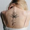 Neuer chinesischer Stil Dornenblumen-Tattoo-Aufkleber, Nischen-High-End-Gefühl, Wasserdicht und schweißfest, Temporäres Tattoo für Narben am Rücken