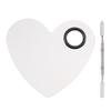 Heart-Shaped Stainless Steel Makeup Mixing Palette Set for Artists