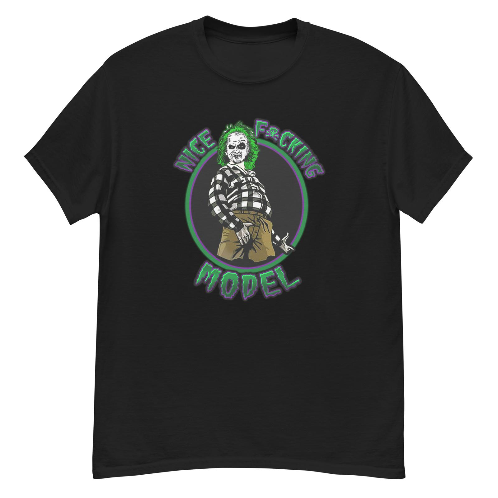 New Beetlejuice shirt 90s horror tshirt Nice model shirt S разноцветный