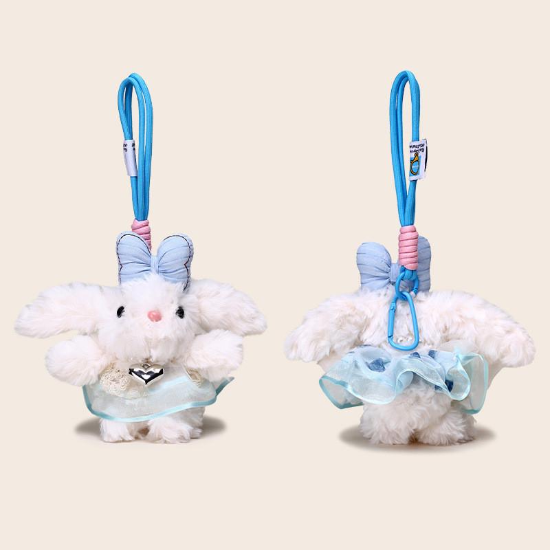 Lolita Lop Ear Bowknot Design Adorable Plush Keychain Gift Backpack Accessories