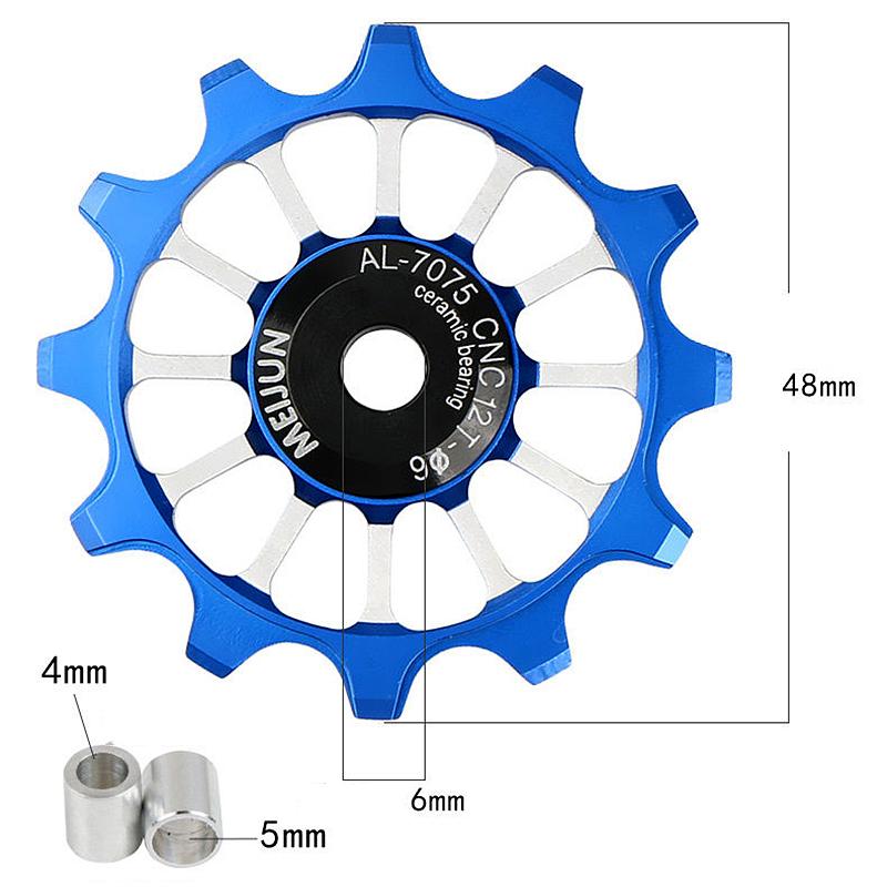 12 Dişli MTB Yol Bisikleti Arka Aktarıcı Seramik Rulman Makara Geniş Dar Dişli Bisiklet Kılavuz Tekerleği Shimano Sram İçin