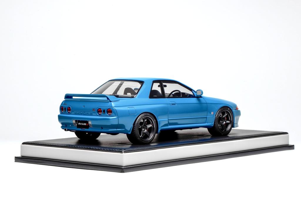 FREESTYLE MOTORHELIX Scale Nissan Skyline Customized Version Cyan Blue Finished Model MH029CB 1/18 GT-R (R32)