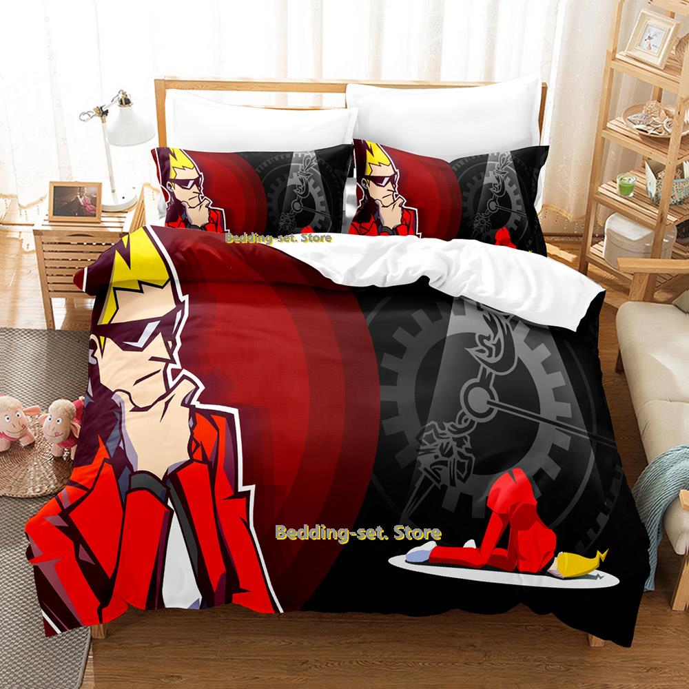 Game Ghost Trick Bedding Set Single Twin Full Queen King Size Bed Set Adult Kid Bedroom Duvetcover Sets Personality Anime Bed