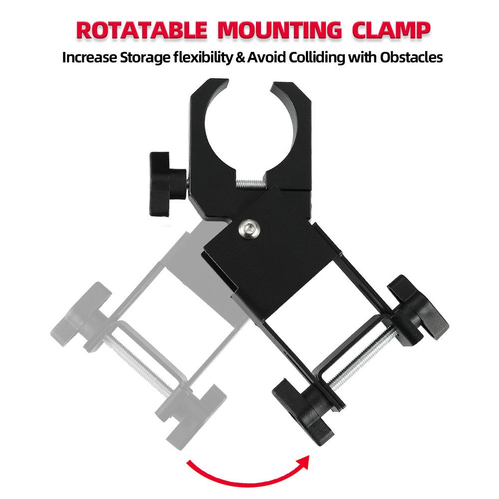 2× UTV Drive Belt Holder Rotatable Mounting Clamp for Polaris 1.5"- 2" Roll Bars