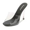 Fashion Sexy Super High Heels 11CM High Nightclub Transparent Sandals Sex Shoes Plus Size Shoes