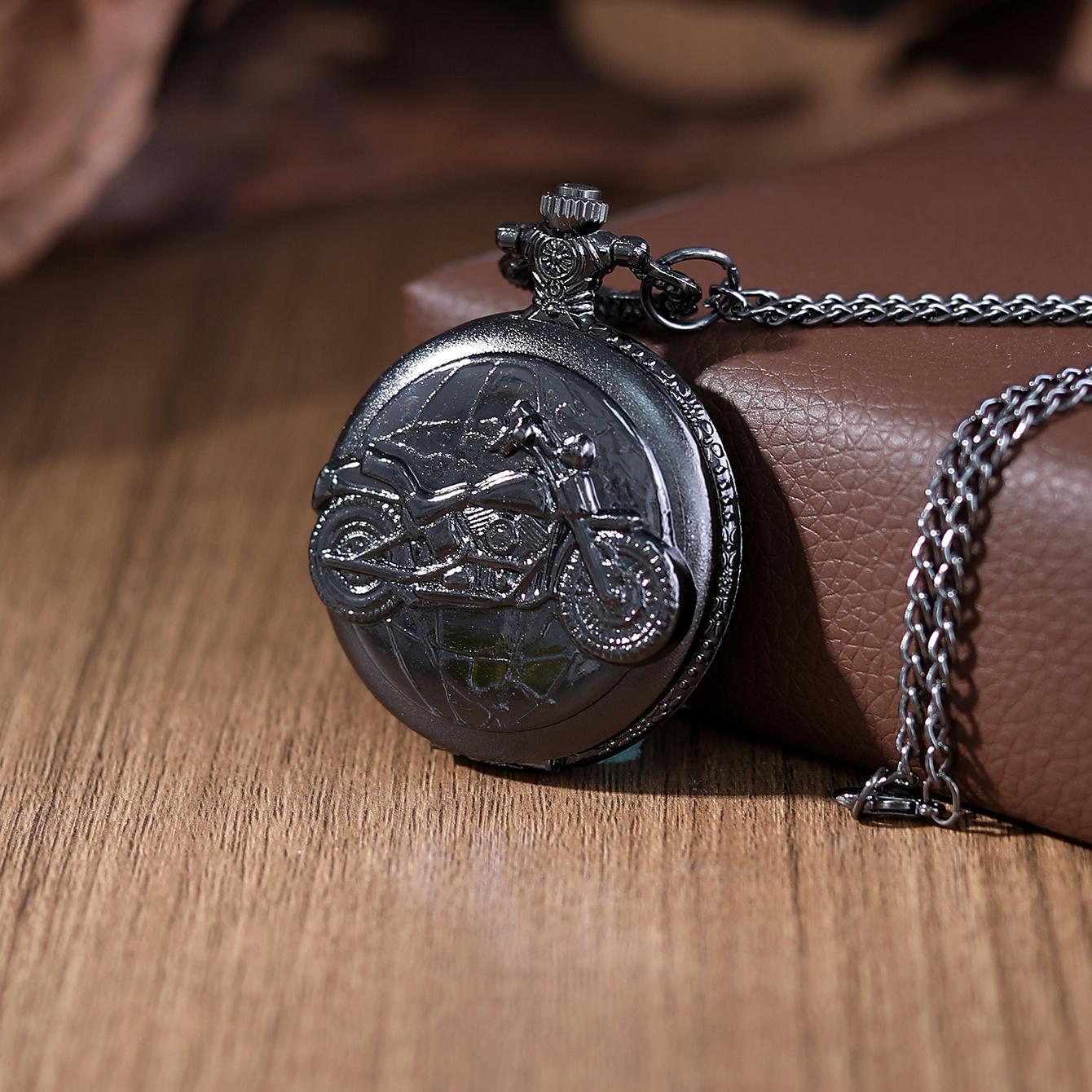 

Роскошные мужские классические черные часы, мужские карманные часы, кварцевые часы из сплава, модные женские мужские часы с ожерельем и цепочкой