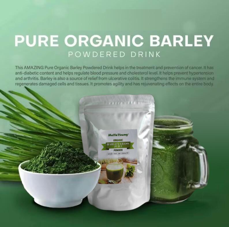 250g Organic Young Organic Barley Grass Juice for Cell Detox & Cleanse