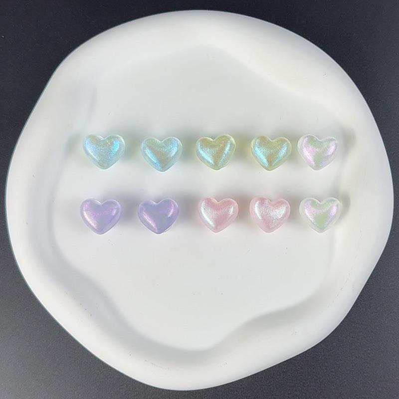 

10 шт. Набор модных шармов для обуви Аксессуары Пряжка для обуви с отверстиями Милые красочные в форме сердца DIY 3D Украшения для обуви Детская вечеринка Подарок для девочек