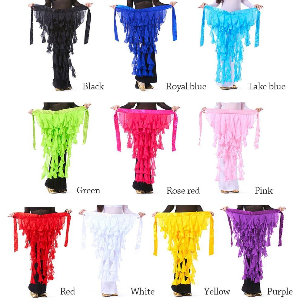 Shiny Hip Scarf Tassels Dancer Skirt Women Show Costumes