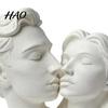 Bedroom Decorative Accents 3D Printed Couple Hugging Kissing Statue, Modern Minimalist Art Sculpture Romantic Statue for Desk Shelf, Home Decor