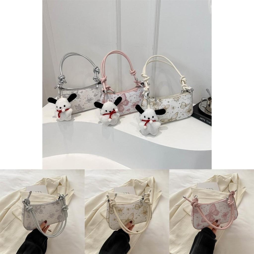 Stylish Korean Butterfly Bag Trendy Pu Shoulder Handbag For Casual Commute